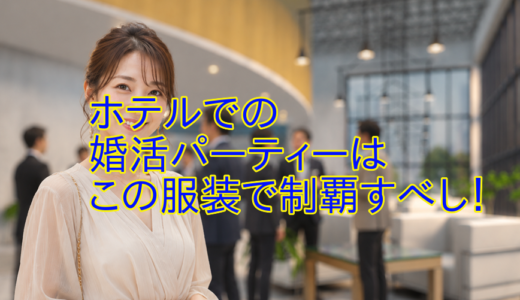 ホテルでの婚活パーティーはこの服装で制覇すべし！