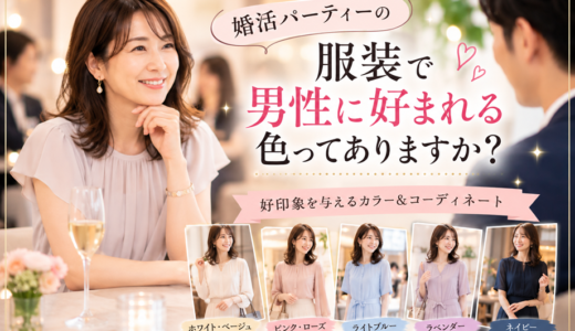 婚活パーティーの服装で男性に好まれる色ってありますか？